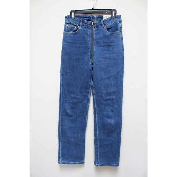 Fashion Brand Company Easy Access Boob Zipper High Rise Jeans Size Small - Picture 3 of 8